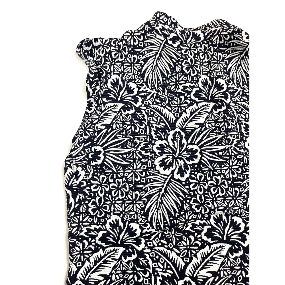 Tommy‎ Bahama Everyday Active Navy White Floral Sleeveless Blouse XS Tropical - Picture 14 of 16